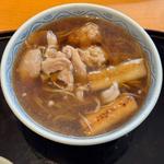 鴨南蛮そば　特製つくね入り(そば一仁)