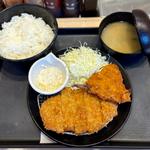 ロースかつ＆アジフライ1枚定食