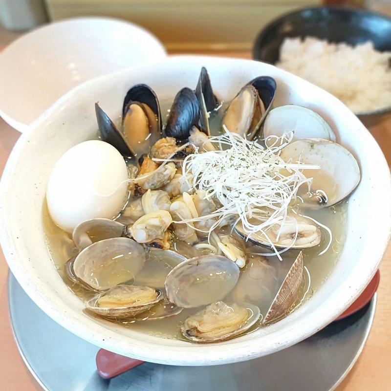 3種貝らーめん 玉子(わらび)