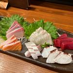 鮮魚の刺し盛り6種