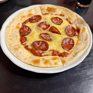 黒胡サラミピザ