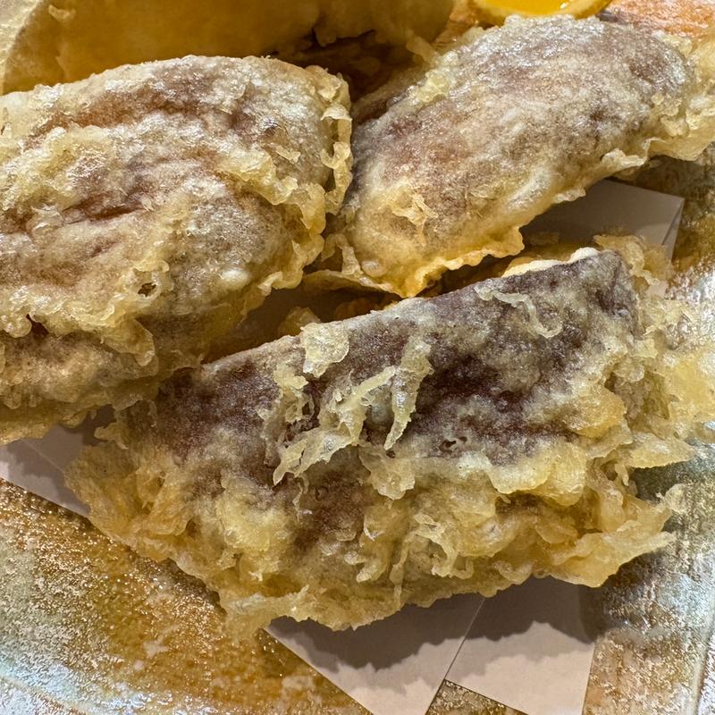 肉厚しいたけの天ぷら(焼鳥おおの  )