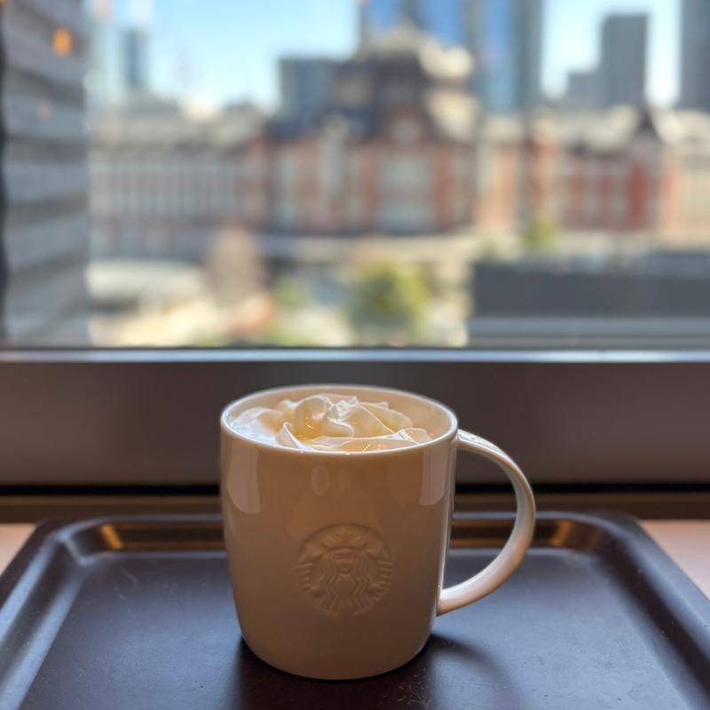 はちみつ生姜 米糀ミルク ラテ(スターバックス コーヒー TSUTAYA BOOKSTORE MARUNOUCHI店)