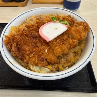 出汁醤油ロースカツ on the 親子丼（梅）