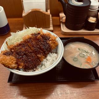 ソースかつ丼（梅）　小とん汁(かつや 秋葉原中央改札口店)