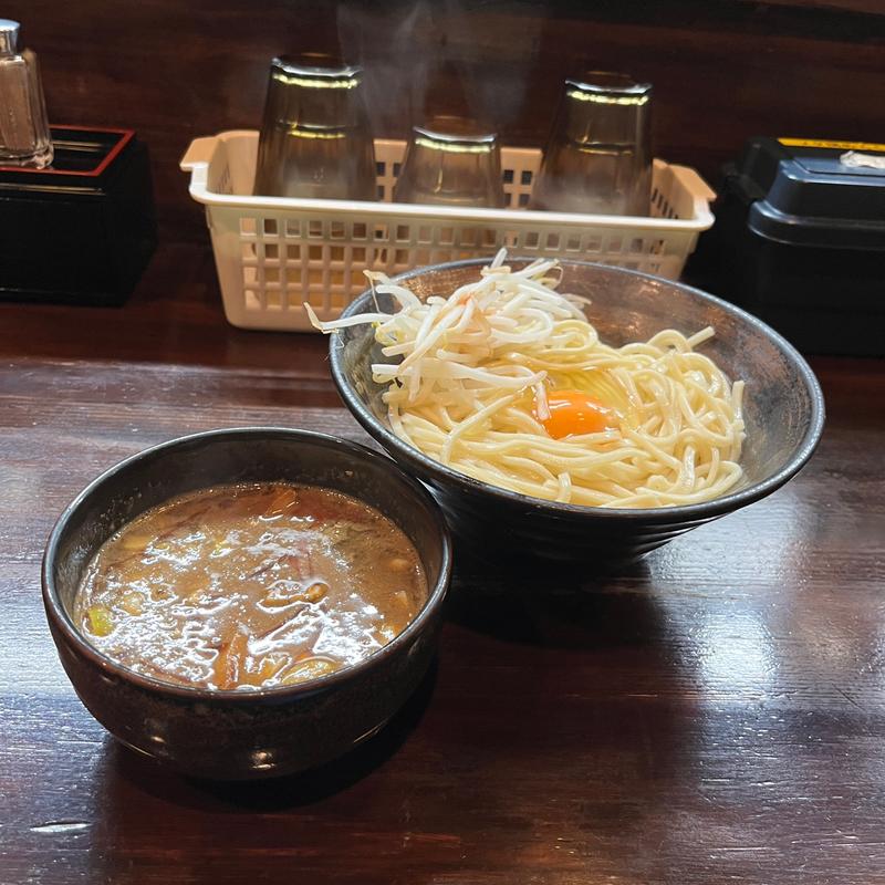 みそつけめん 釜玉バージョン(麺座 かたぶつ )