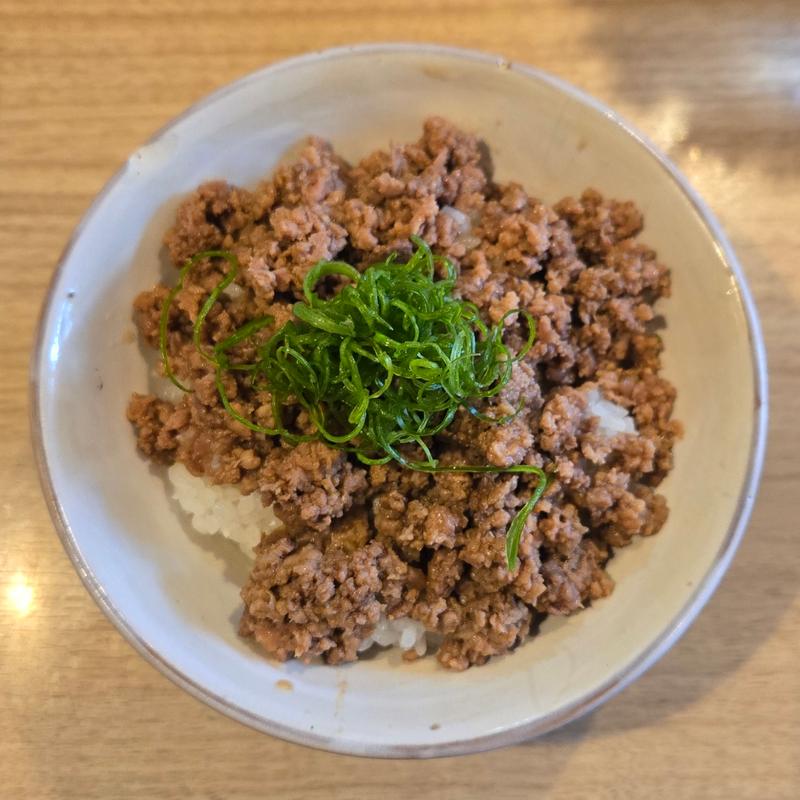 紀州鴨そぼろご飯(麺屋優光)