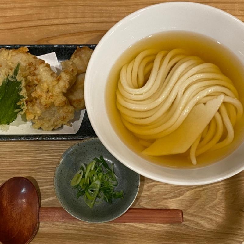 とりてんひやかけうどん(自家製うどん うさ)