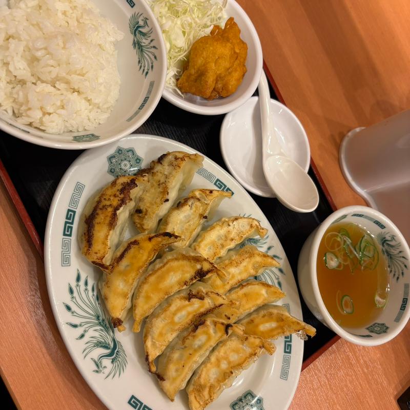 W餃子定食（唐揚げ）(日高屋 聖蹟桜ヶ丘東口店)