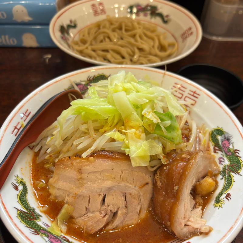 つけ麺プチ 野菜マシ(ぶっ豚 聖蹟桜ヶ丘店)