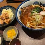 うどんと鶏の唐揚げ定食(旬楽)