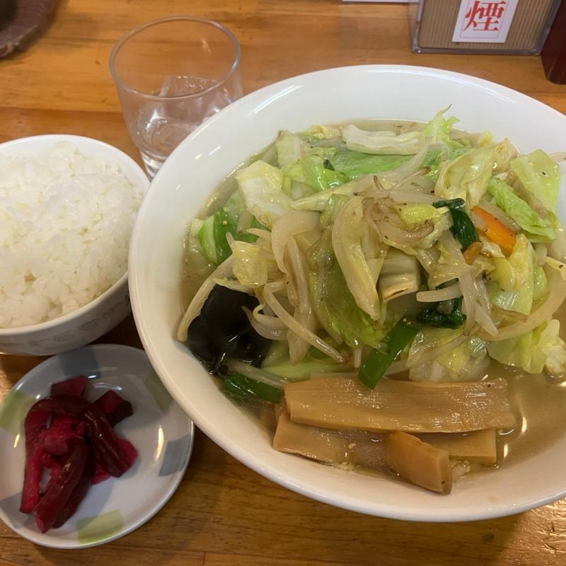 野菜ラーメンライス(麺屋せんり)