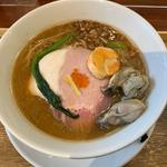 牡蠣の赤味噌そば(麺処しろくろ)