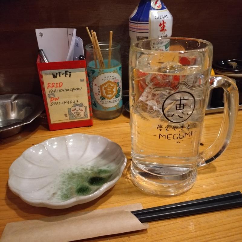 芋焼酎(炭火やきとり 恵 （メグミ）)