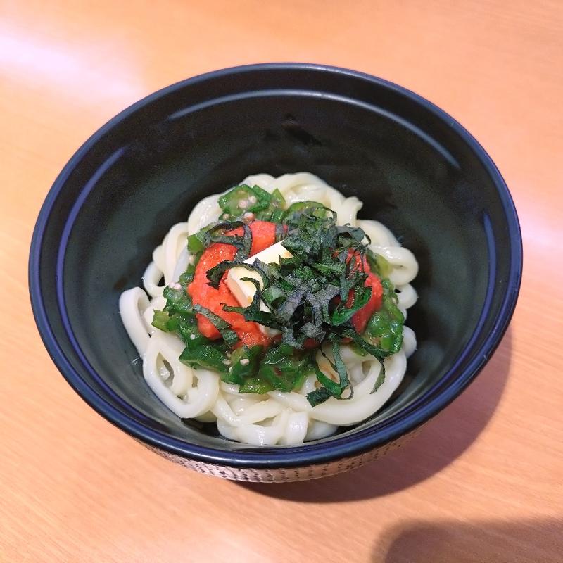 明太子おくらバター混ぜうどん(スシロー 河口湖BELL店)