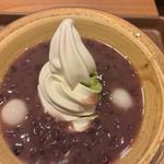 ミックスソフトクリームぜんざい