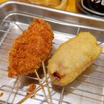 カキフライ・たこ(串かつ でんがな 上大岡camio店)