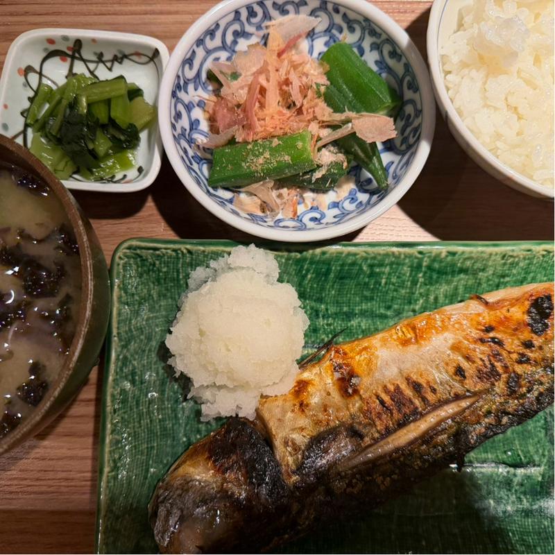 サバ一夜干し定食(テング酒場 歌舞伎座前東銀座店)