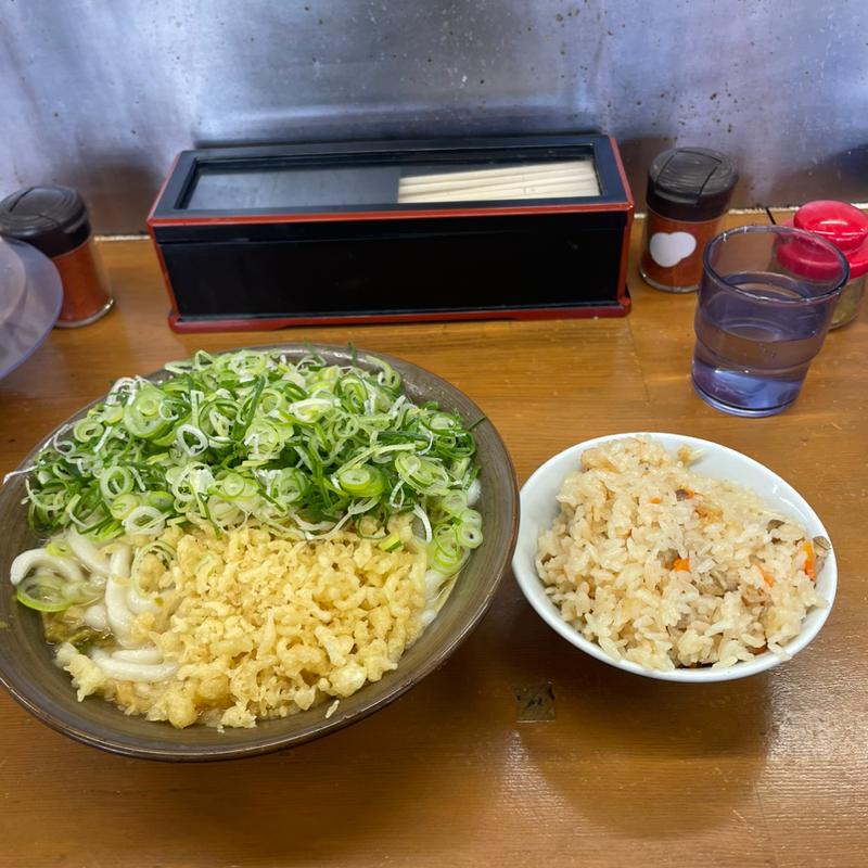 素うどん(牧のうどん 早良重留店)