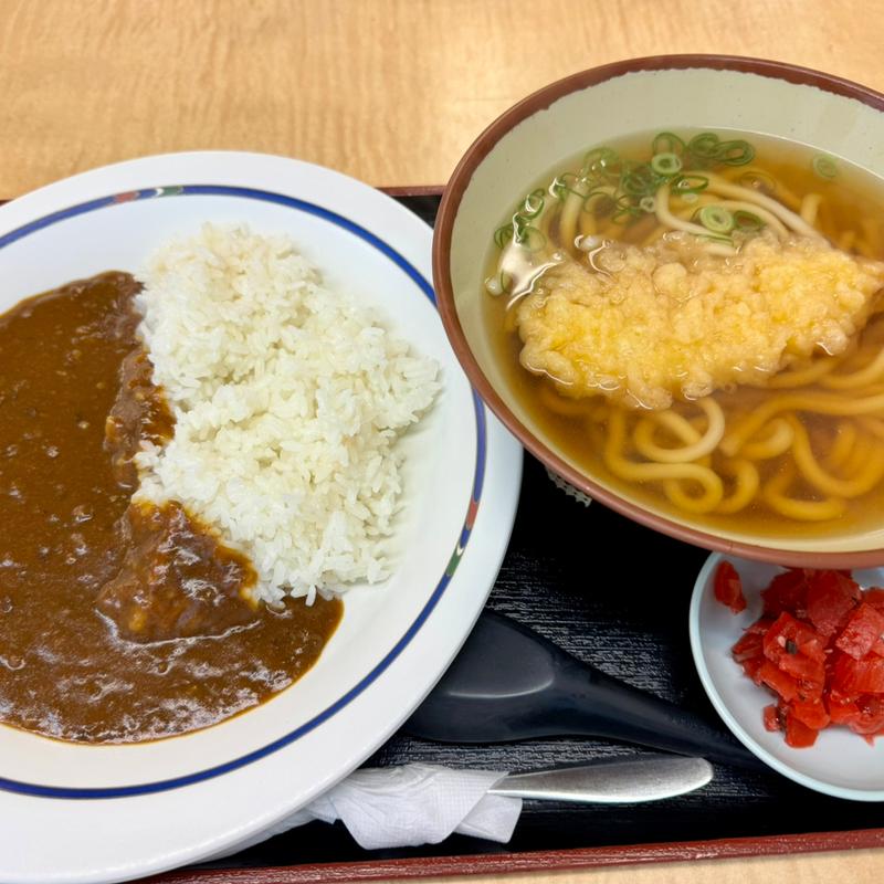 カレーセット天ぷらトッピング(道楽うどん 5号店 )