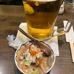 メガ生と煮込み