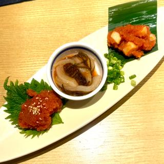 和え物 明太子3種盛り(蟻月 池袋東武店)