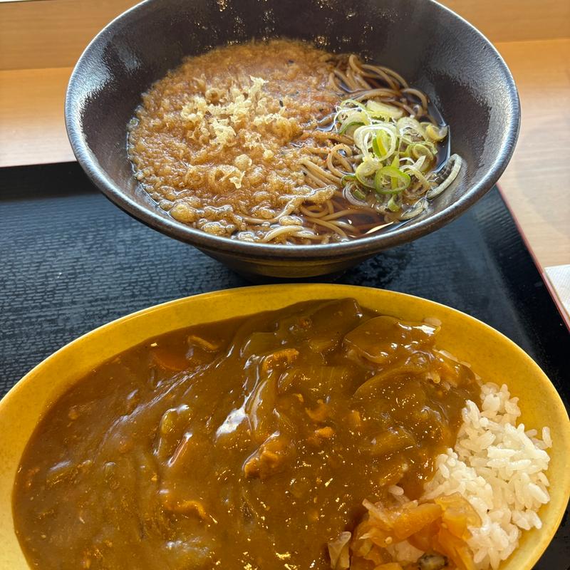 朝カレー温そば(ゆで太郎 もつ次郎 花小金井店)