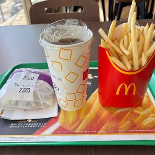 昼マック　テリヤキバーガーセット　サイズ⤴️