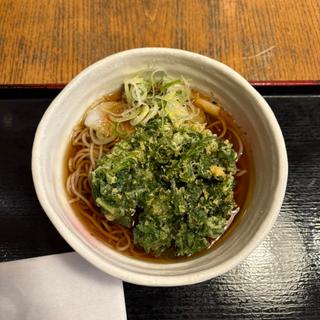 春菊の天ぷらそば(そばいちエキュート赤羽店)