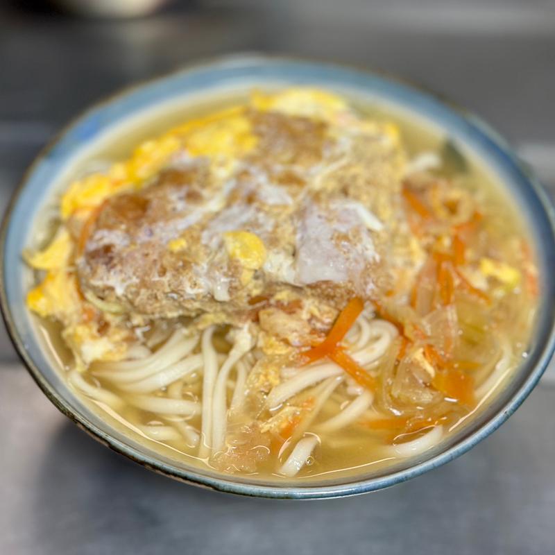 白身魚フライ卵とじうどん(ベルクス 東墨田店)