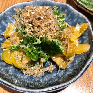 カリカリじゃことザーサイ