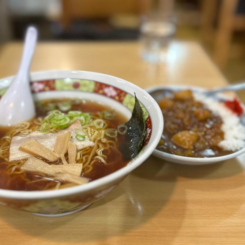 柳にミニカレー(楽喜亭 )