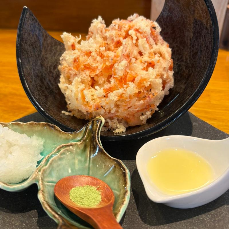 桜海老のかき揚げ(入鹿TOKYO 本店)