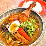 パリパリチキンと野菜のカレー