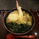 海老たま天そば