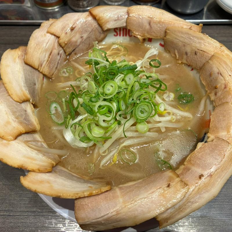 とんこつラーメン(チャーシュー大盛)(希望軒)