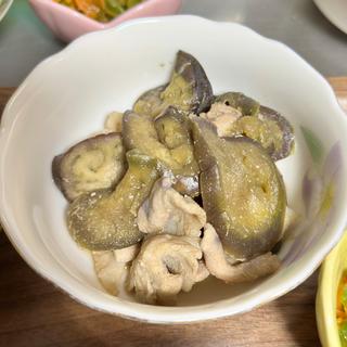 豚バラとなすの味噌炒め