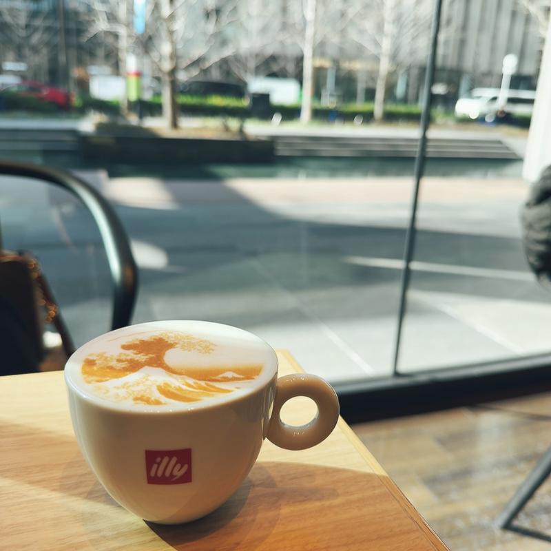 浮世絵ラテ(TheLab.CAFE Lab.グランフロント大阪店)