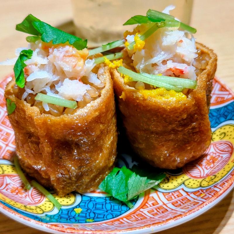 ずわいがに柚子稲荷(寿司トおでんにのや横浜店)