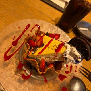 NYチーズケーキのワッフルボウル