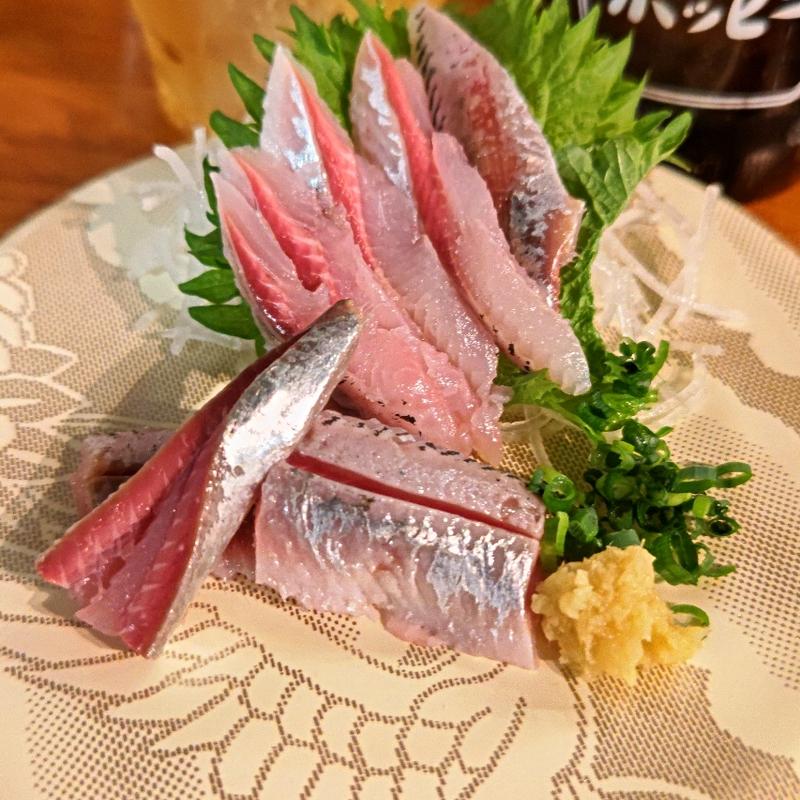 いわし刺し(魚参 横浜西口店)