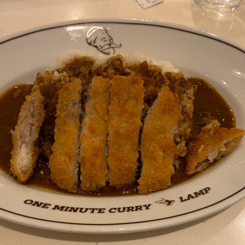 ビーフカレー　トンカツ(ワンミニッツカレー ランプ 船橋店)
