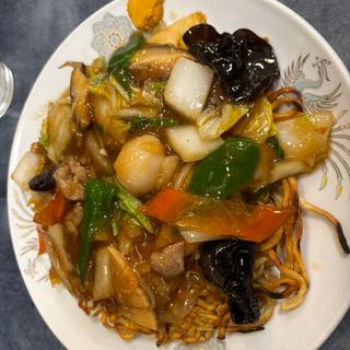 五目あんかけ焼きそば