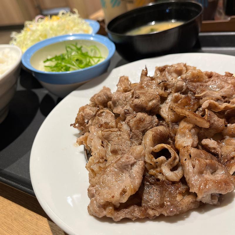 牛焼肉定食ダブル(松屋 四条烏丸店)