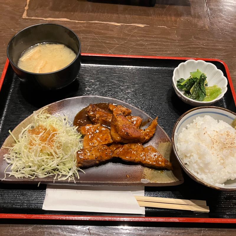 トンテキ定食(民芸茶屋 御用)