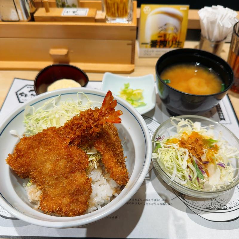 ヒレカツ合いもり丼セット(新潟カツ丼 タレカツ KITTE大阪店)