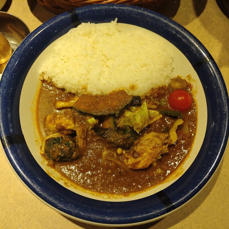 ミックスチキン野菜カリー(カリーライス専門店エチオピア 本店)