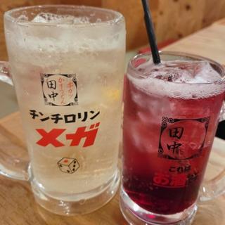 ジムビームハイボール  ぶどうサワー  ジンジャーエール(串カツ田中 高槻店)