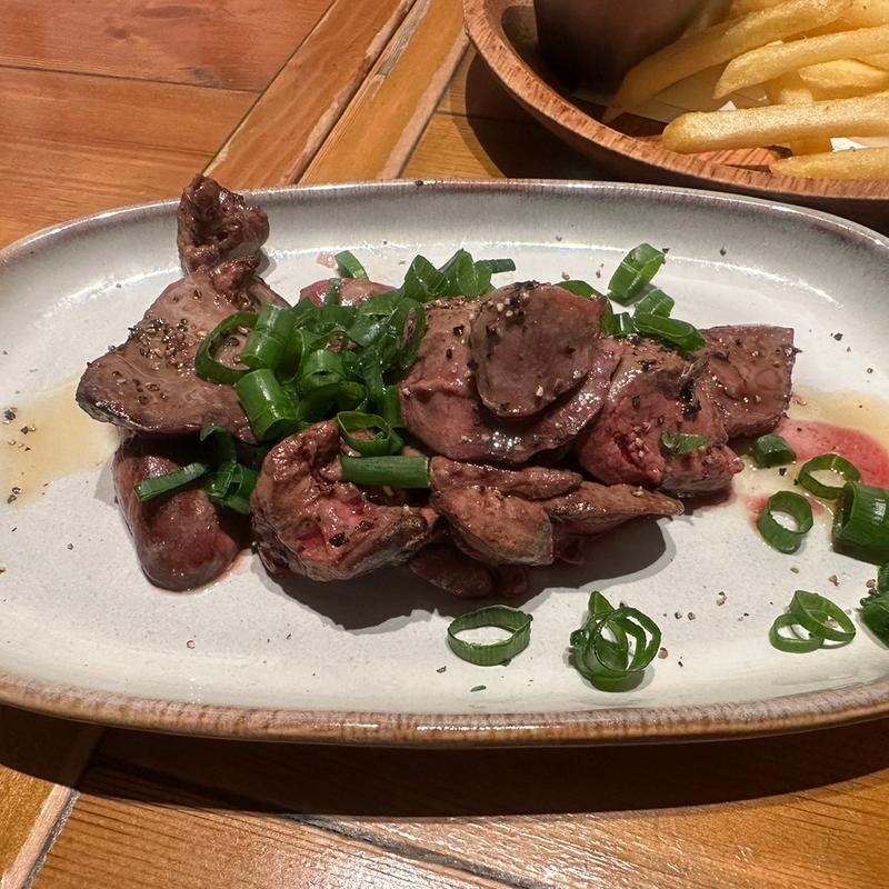 淡路鶏のレバテキ(open air 神戸元町店)