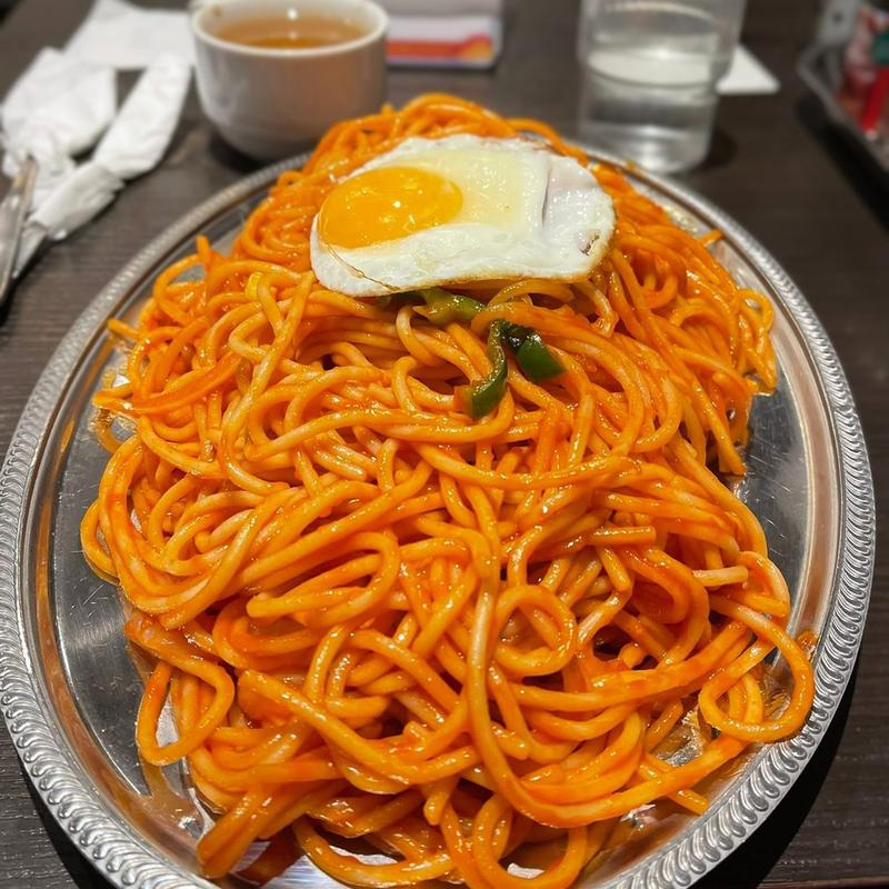 ナポリタン メガ 目玉焼き(あんかけ太郎 名駅サンロード店)